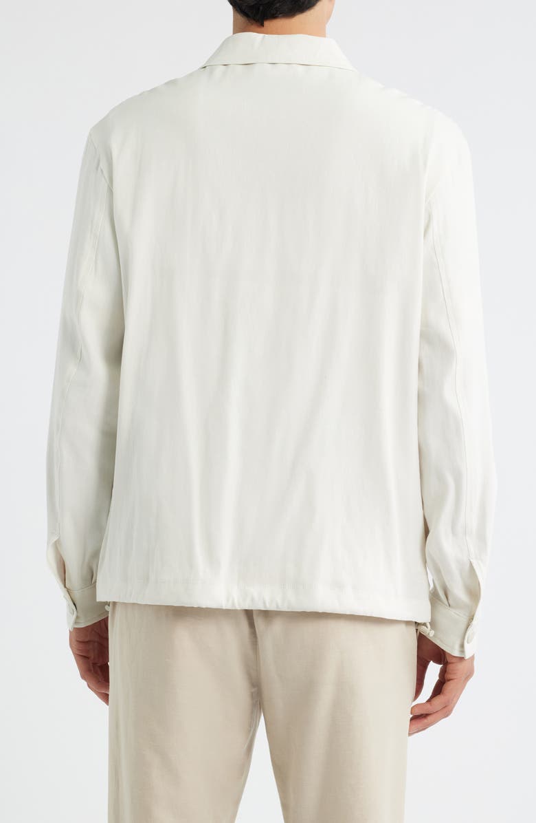 BOSS Carper Linen Blend Jacket, Alternate, color, Open White