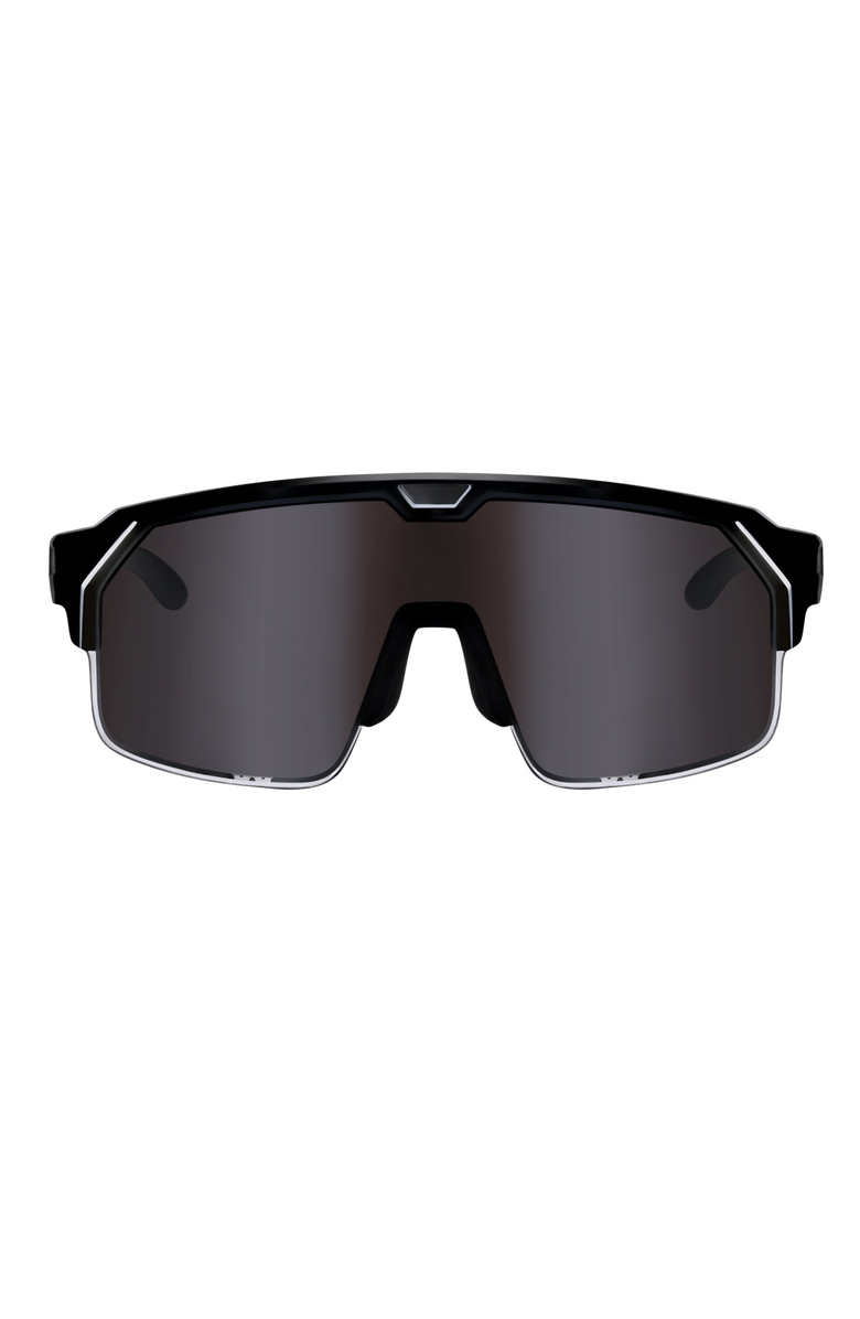 Chamelo Music Shield Slider HVL Sunglasses, Main, color, Smoke Lenses
