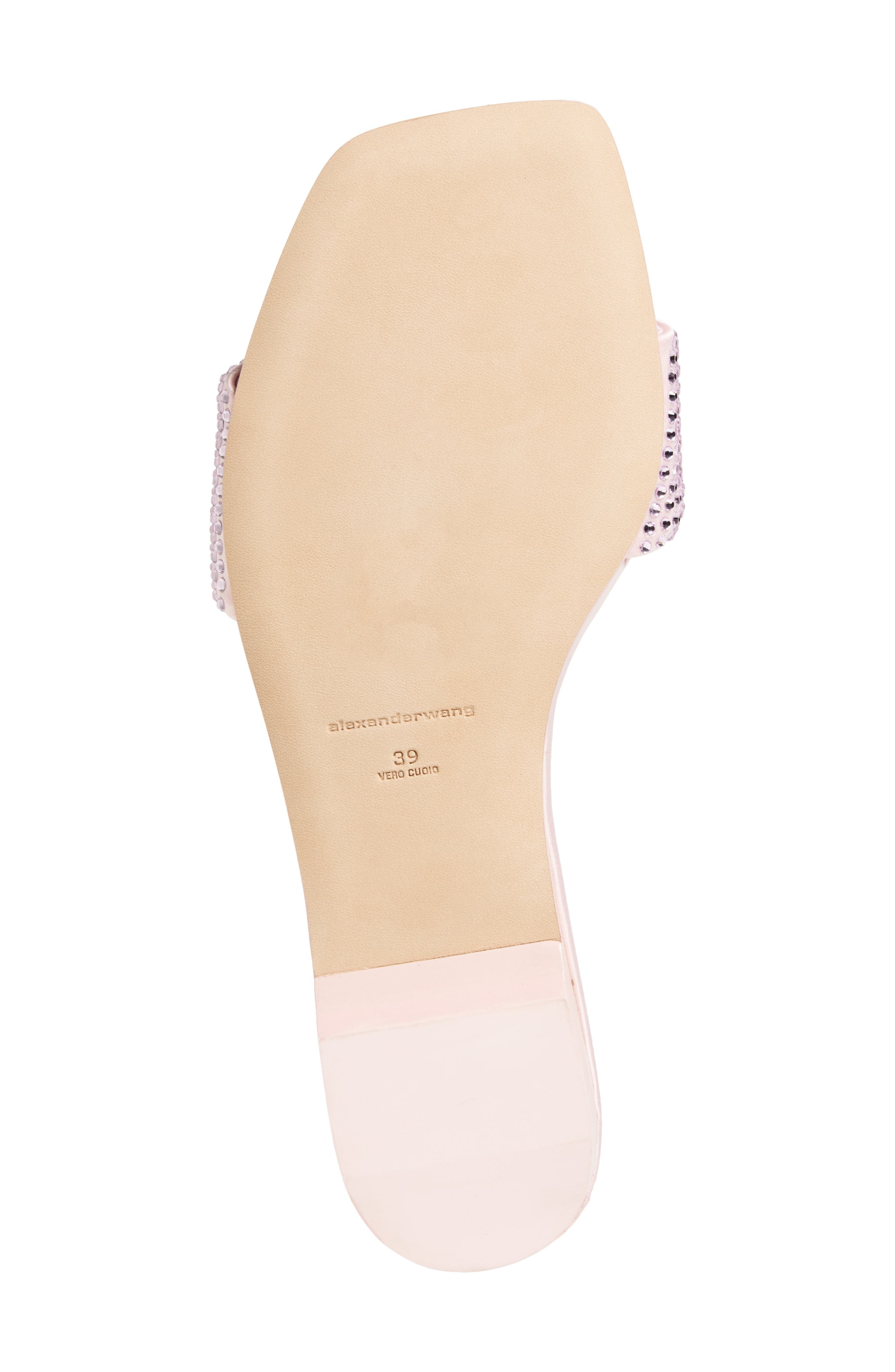 Alexander Wang Vy Crystal Embellished Slide Sandal, Alternate, color, Light Pink