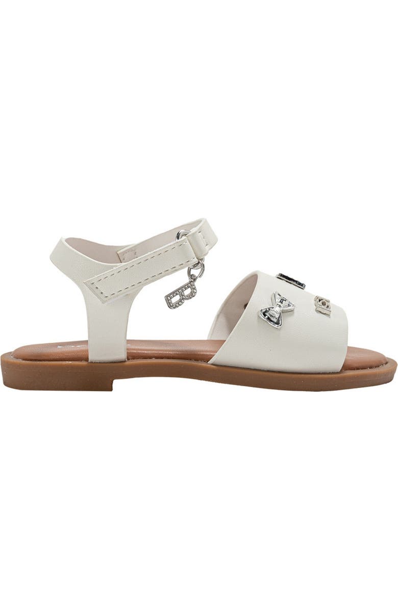 bebe Kids' Clement Sandal, Alternate, color, White