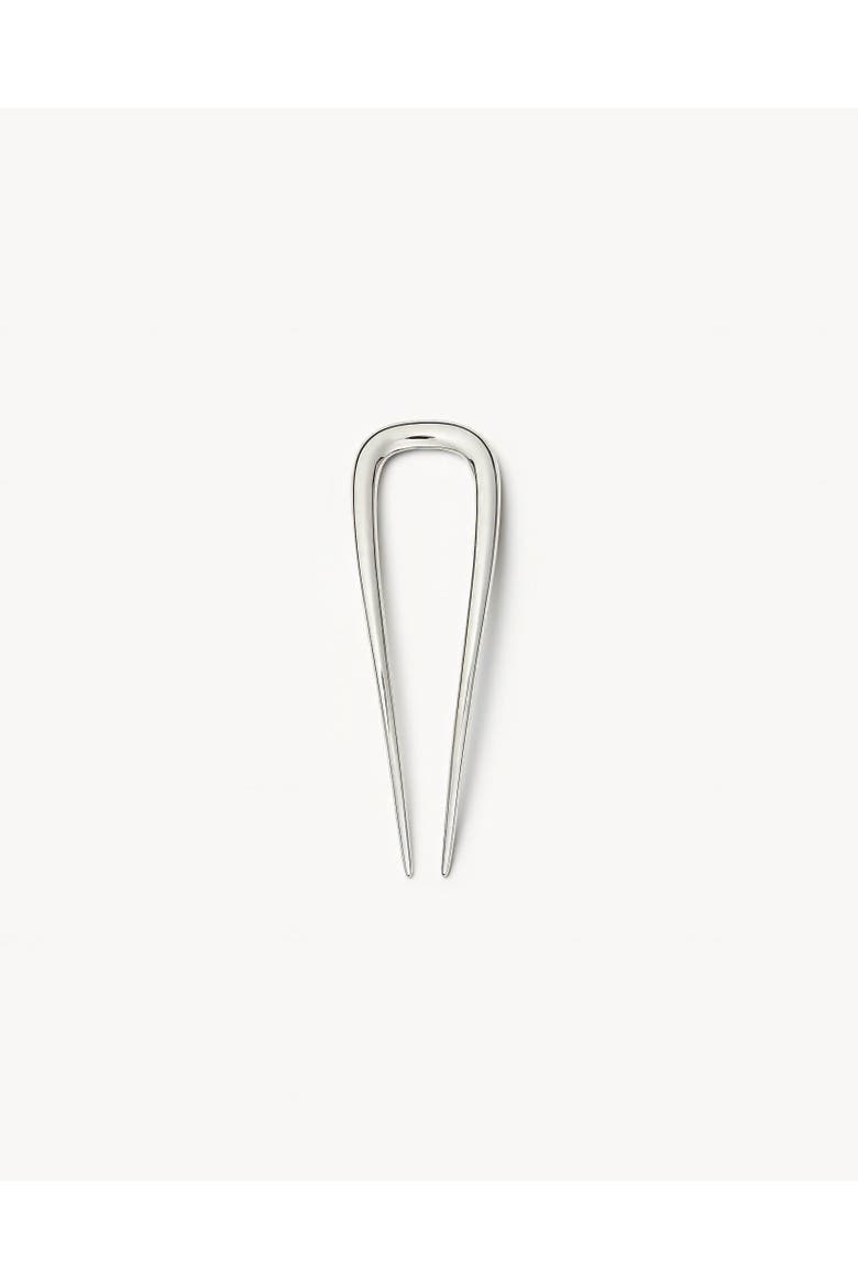 Petite French Hair Pin in Silver, Main, color, Silver