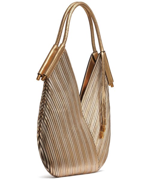 Donna Karan New York Baldwin Mini Metallic Shoulder Bag In Gold