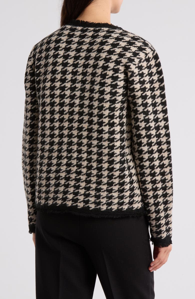 MAX STUDIO Fringe Houndstooth Jacket, Alternate, color, 