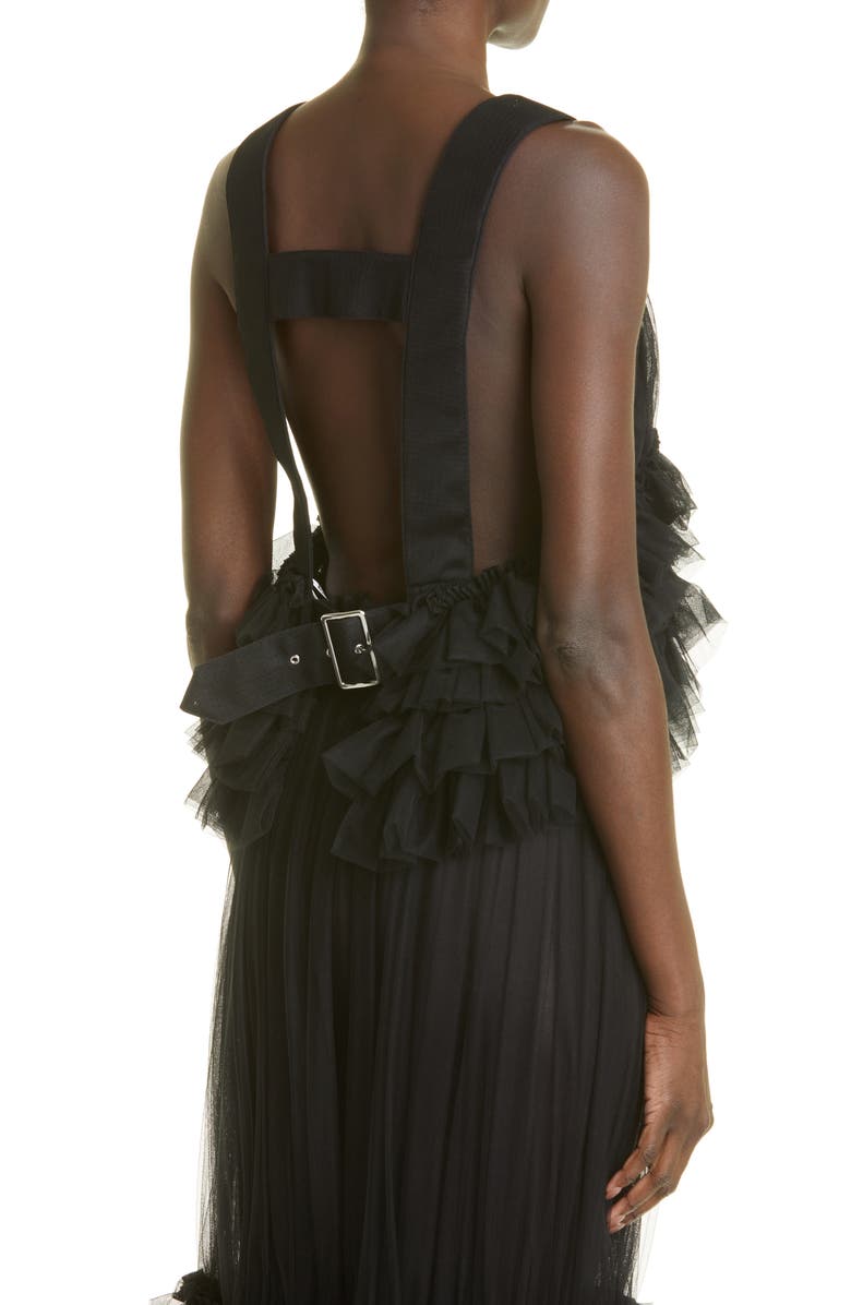 Noir Kei Ninomiya Tulle Ruffle Tank Top, Alternate, color,