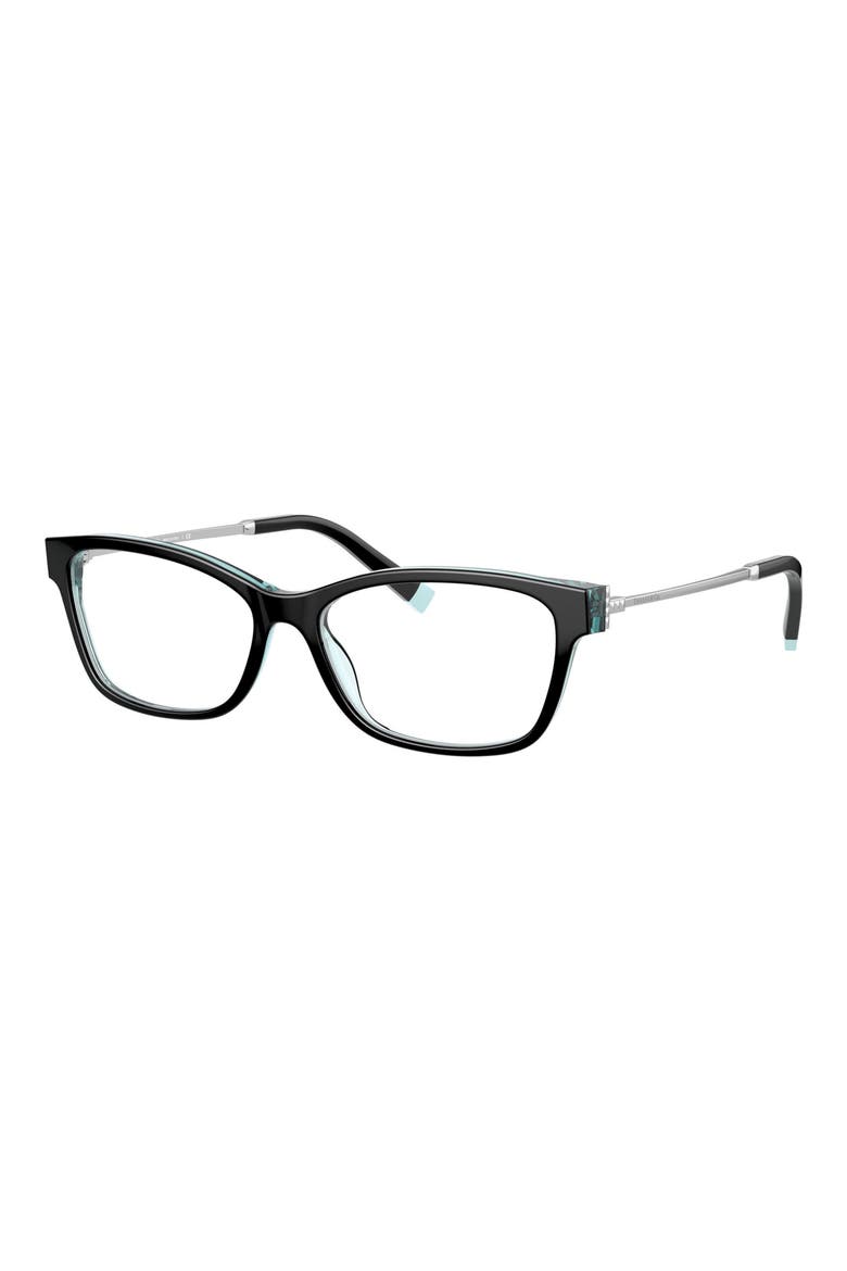 54mm Rectangular Optical Glasses, Alternate, color, BLACK