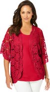 Jessica London Crochet Cardigan