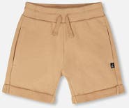 Deux par Deux Elastic Waist with Drawstring French Terry Shorts