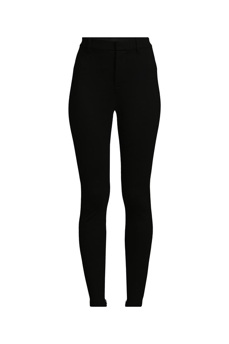 High Rise Ponte Polished Leggings, Alternate, color, Black