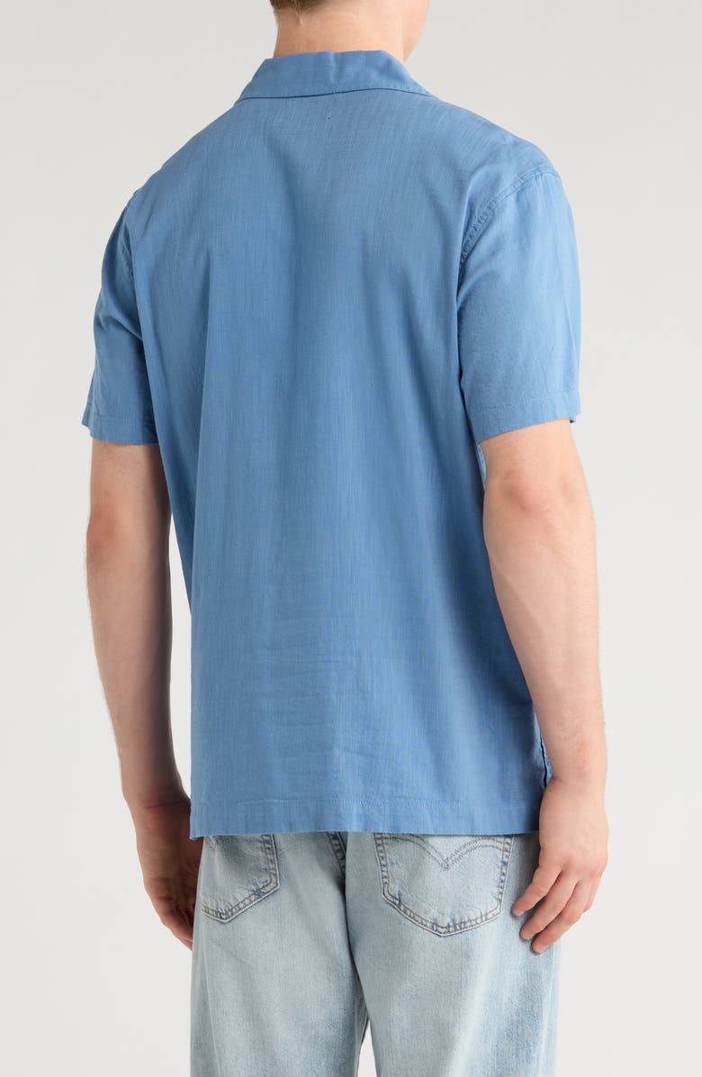 Lucky Brand Short Sleeve Slub Polo, Alternate, color, Coronet Blue