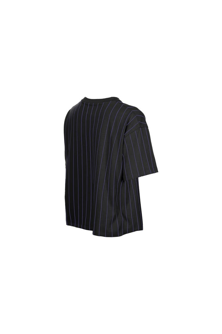Women's New Era  Black Tampa Bay Rays City Connect Throwback Meshback Pinstripe Boxy T-Shirt, Alternate, color, Black