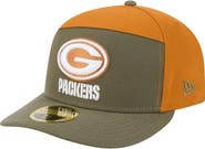 New Era Men's New Era Olive/Brown Green Bay Packers Two-Tone Color Pack Split Panel 59FIFTY Fitted Hat