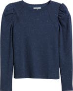 Wit & Wisdom Puff Shoulder Long Sleeve Thermal Top