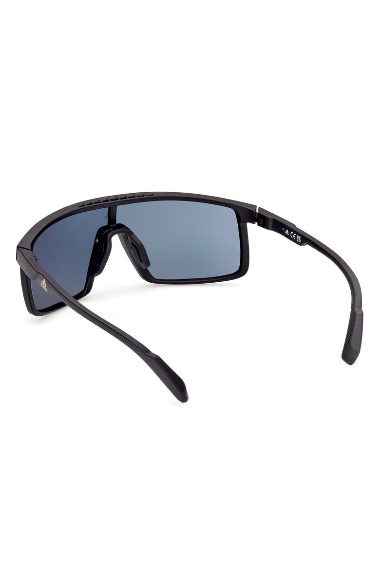 adidas Shield Sunglasses, Alternate, color, Matte Black / Brown Mirror