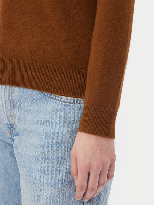 Gobi Cashmere Essential Cashmere Turtleneck Sweater In Brown