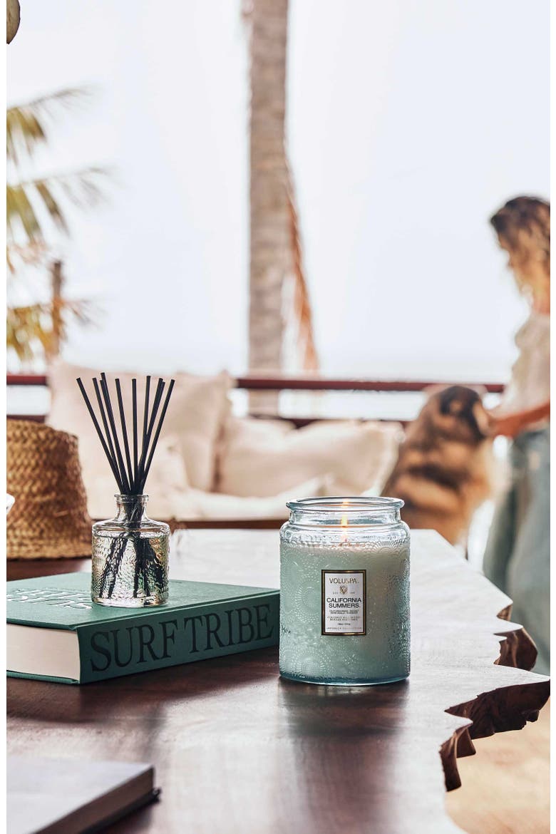 California Summers Three-Wick Tin Candle, Alternate, color, CALIFORNIA SUMMERS