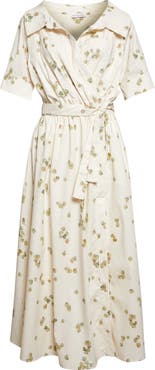 Altuzarra Lydia Stretch Cotton Poplin Wrap Shirtdress