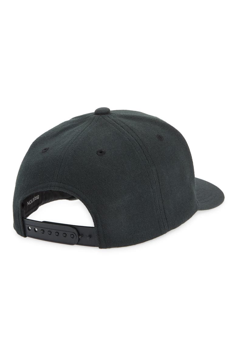 Crest Snapback Baseball Cap, Alternate, color, BLACK