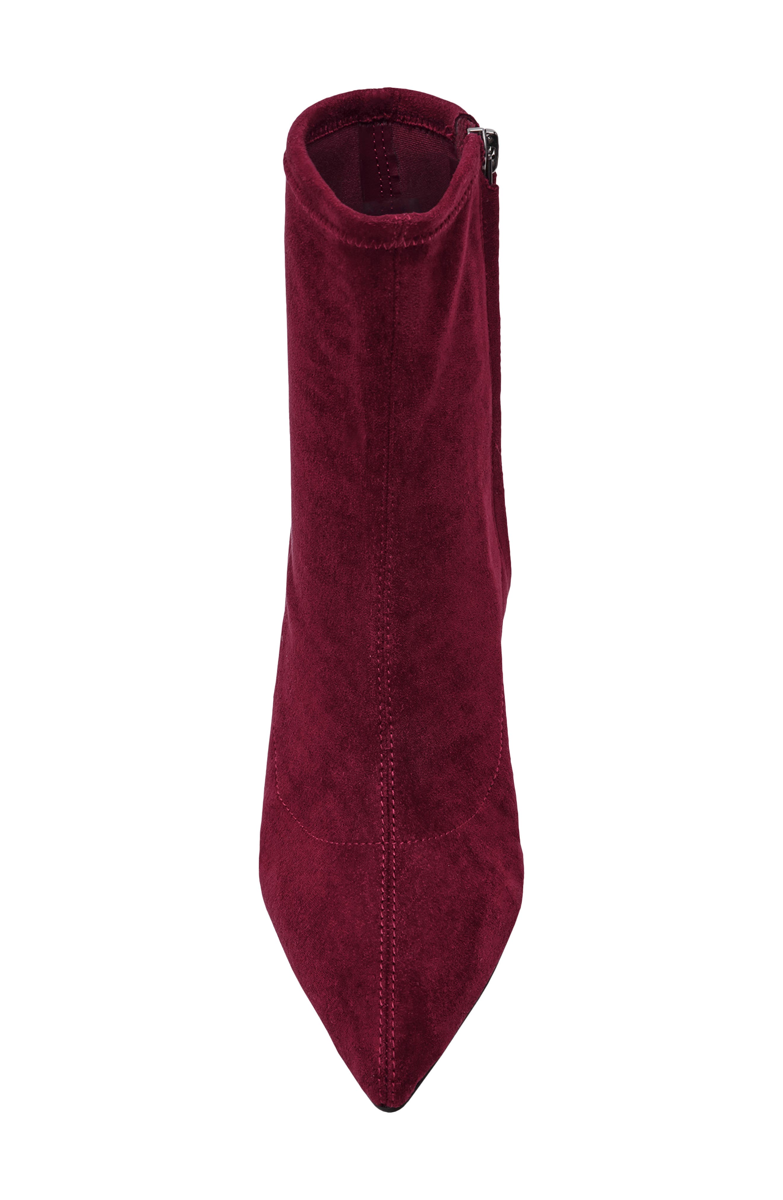 Anne Klein Reese Pointed Toe Boot, Alternate, color, Burgundy