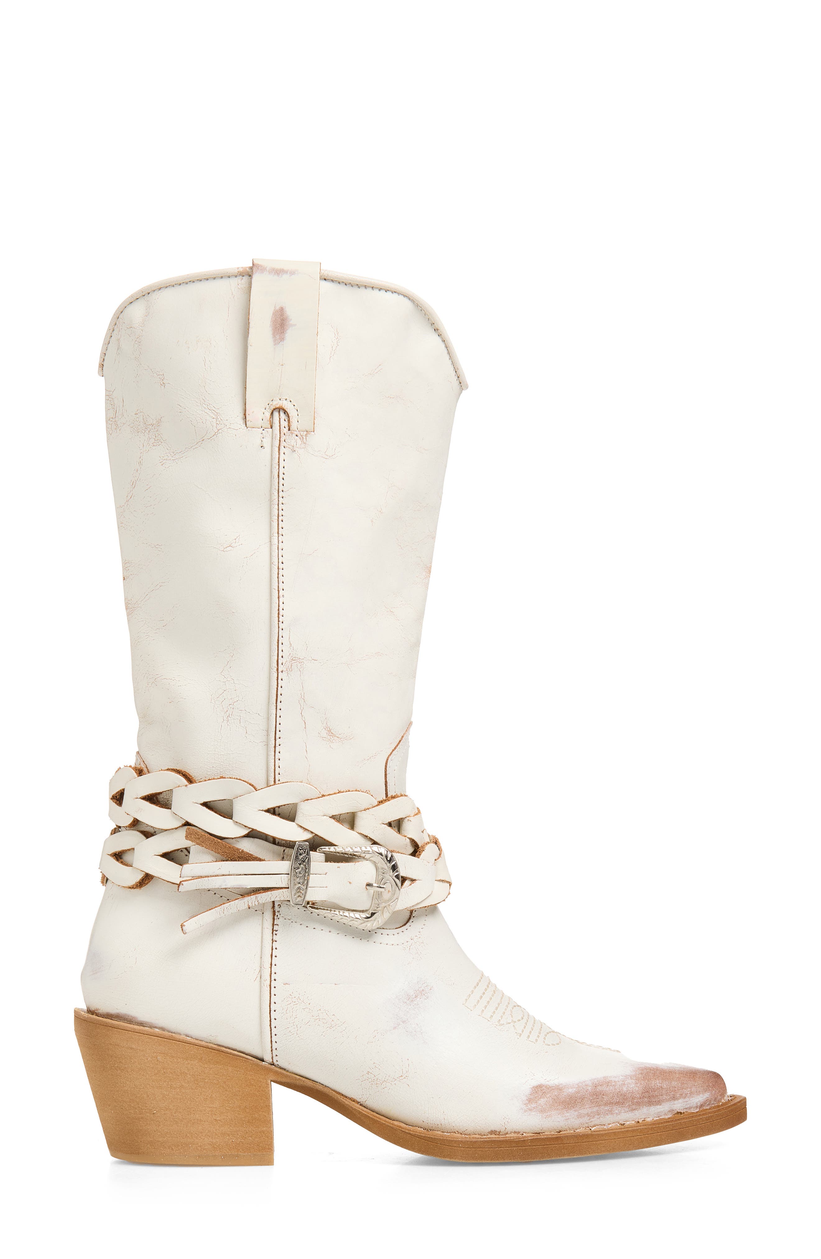Ames Western Boot, Alternate, color, BONE LEATHER