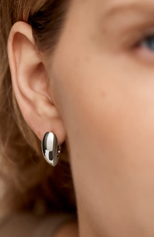 Monica Vinader Nura Reef Medium Hoop Earrings In Metallic