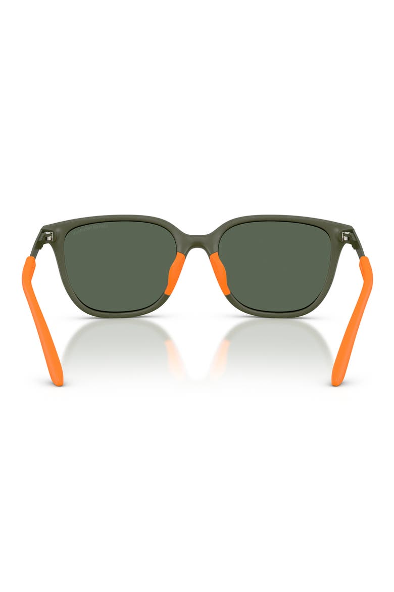 49mm Pillow Sunglasses, Alternate, color, MATTE GREEN / DARK GREEN