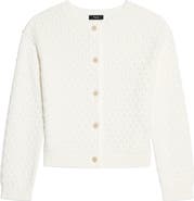 Theory Textured Organic Cotton Cardigan