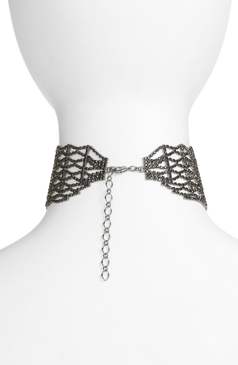 CRISTABELLE Crystal Lattice Choker, Alternate, color,