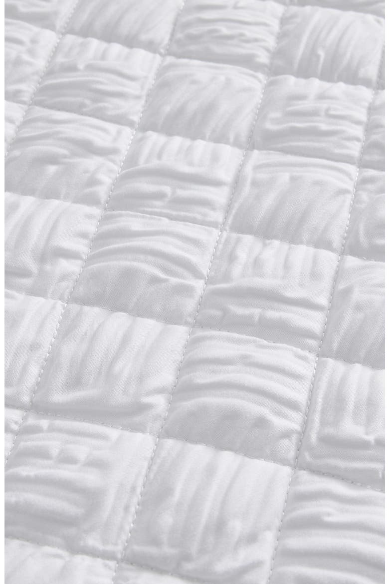 Diamond Embossed Quilt Set, Alternate, color, WHITE