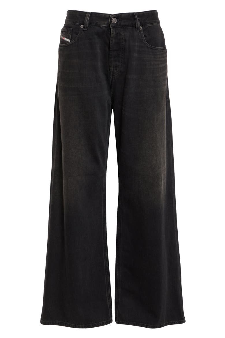 1996 D-Sire Low Rise Wide Leg Jeans, Alternate, color, BLACK