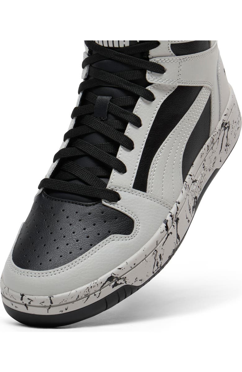 PUMA Rebound Layup High Top Sneaker, Alternate, color, Puma Black-Cool Light Gray