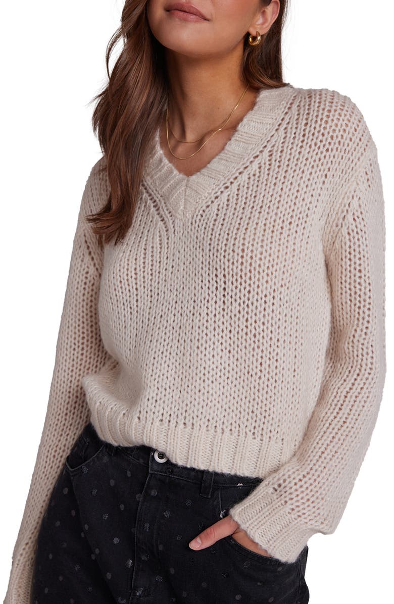 Bella Dahl Chunky V-Neck Sweater, Main, color, 