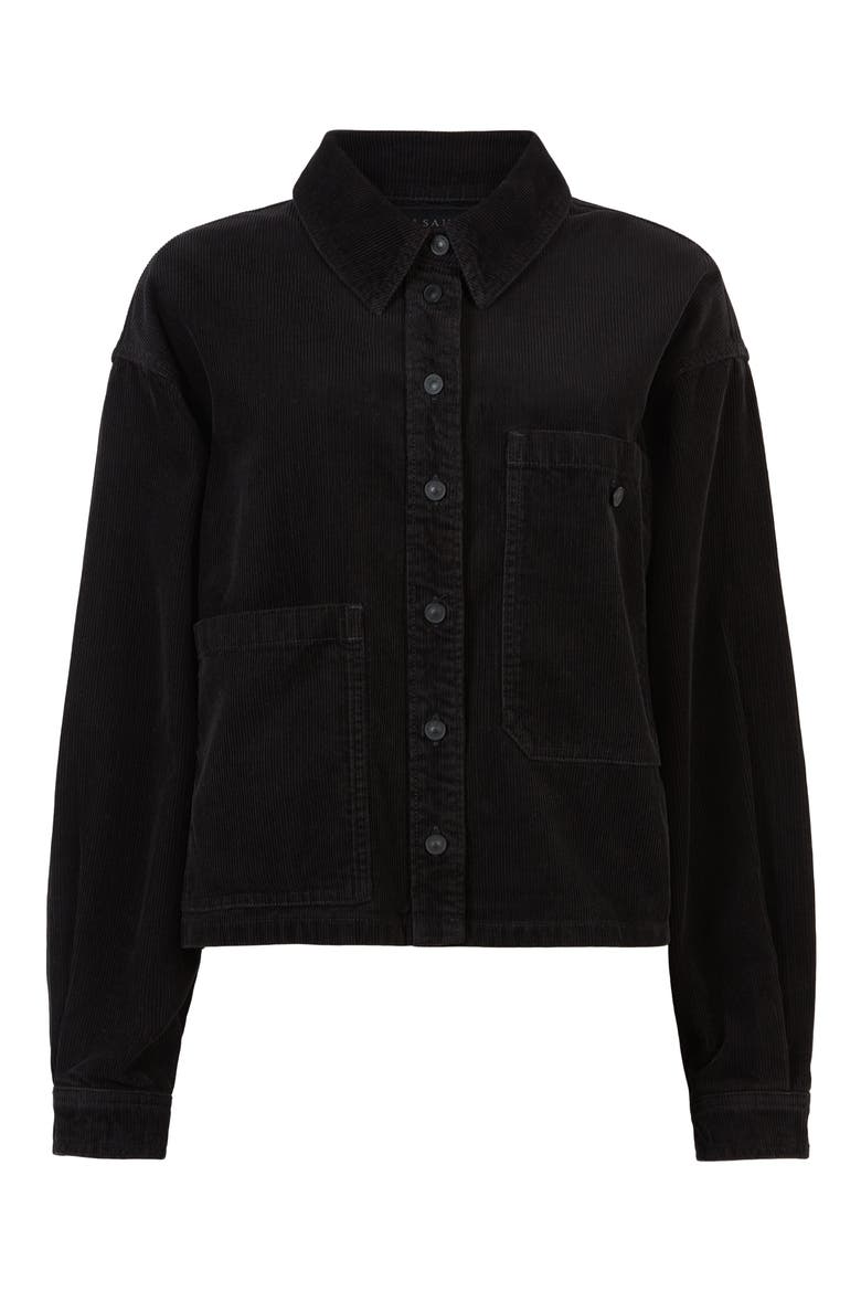 Nicky Corduroy Jacket, Alternate, color, BLACK