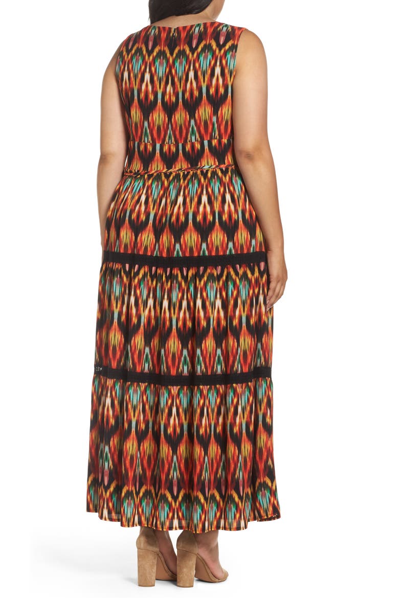 Bubble Print Maxi Dress, Alternate, color, MULTI