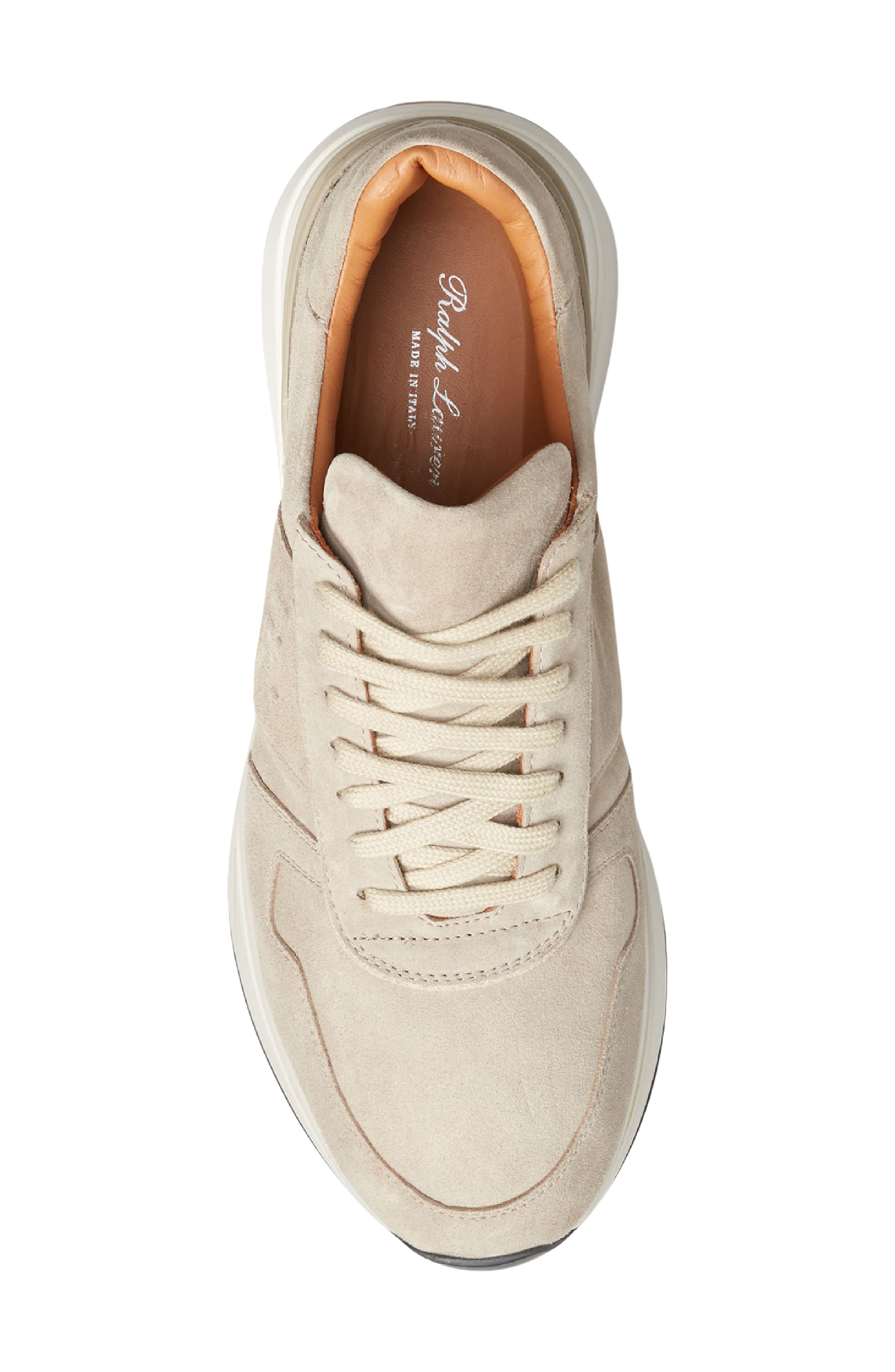 Ralph Lauren Purple Label Ethan II Calfskin Suede Sneaker, Alternate, color, 