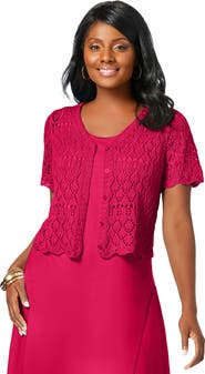 Jessica London Crochet Shrug