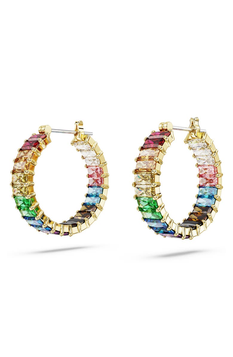 Swarovski Matrix Pride Hoop Earrings, Alternate, color,