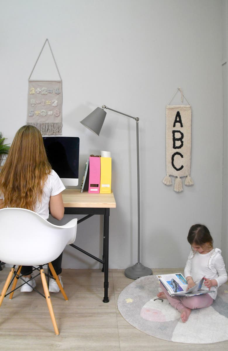 Lorena Canals Believe in Yourself Washable Cotton Blend Rug, Alternate, color, Pearl Grey