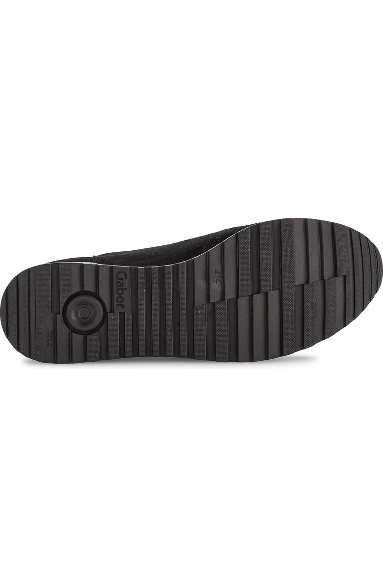 Gabor Zip Sneaker, Alternate, color, Black