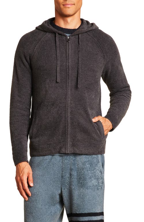 barefoot dreams CozyChic® Lite® Zip Hoodie in Carbon 
