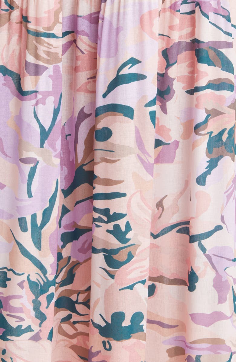 Misook Floral Maxi Skirt, Alternate, color, 