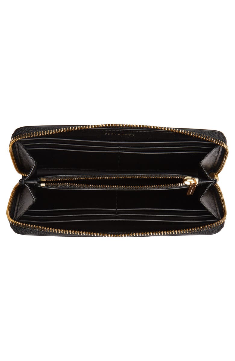 Tory Burch Fleming Quilted Leather Continental Wallet, Alternate, color, 