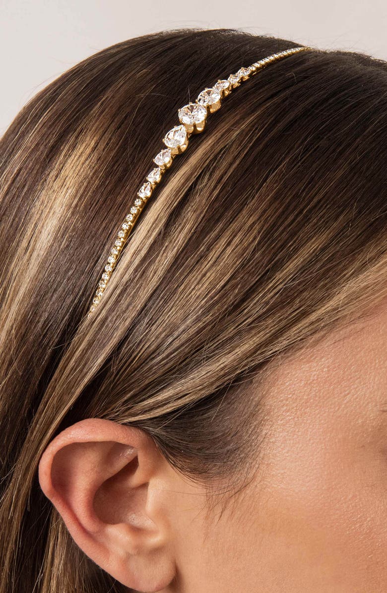 Ettika Sparkle Accent Headband, Alternate, color, Gold