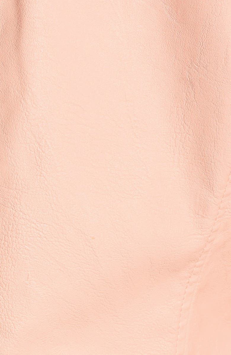 BLANKNYC Faux Leather Quilted Sleeve Moto Jacket, Alternate, color, 