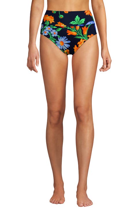 Chlorine Resistant Pinchless High Waisted Bikini Bottoms
