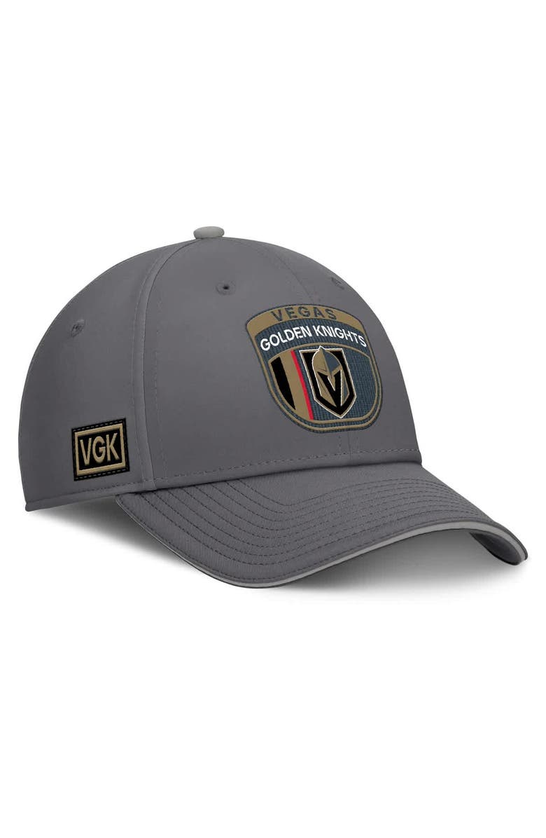 FANATICS Men's Fanatics Gray Vegas Golden Knights Home Ice Flex Hat, Alternate, color, Gray