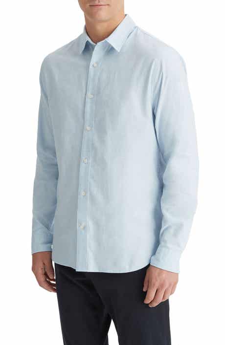 Vince Solid Stretch Button-Up Shirt