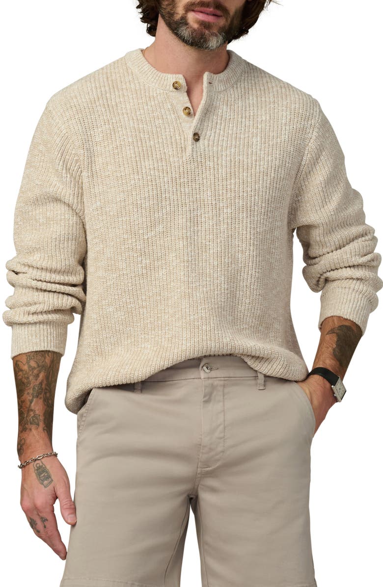 Joe's Henley Sweater, Main, color, Flax
