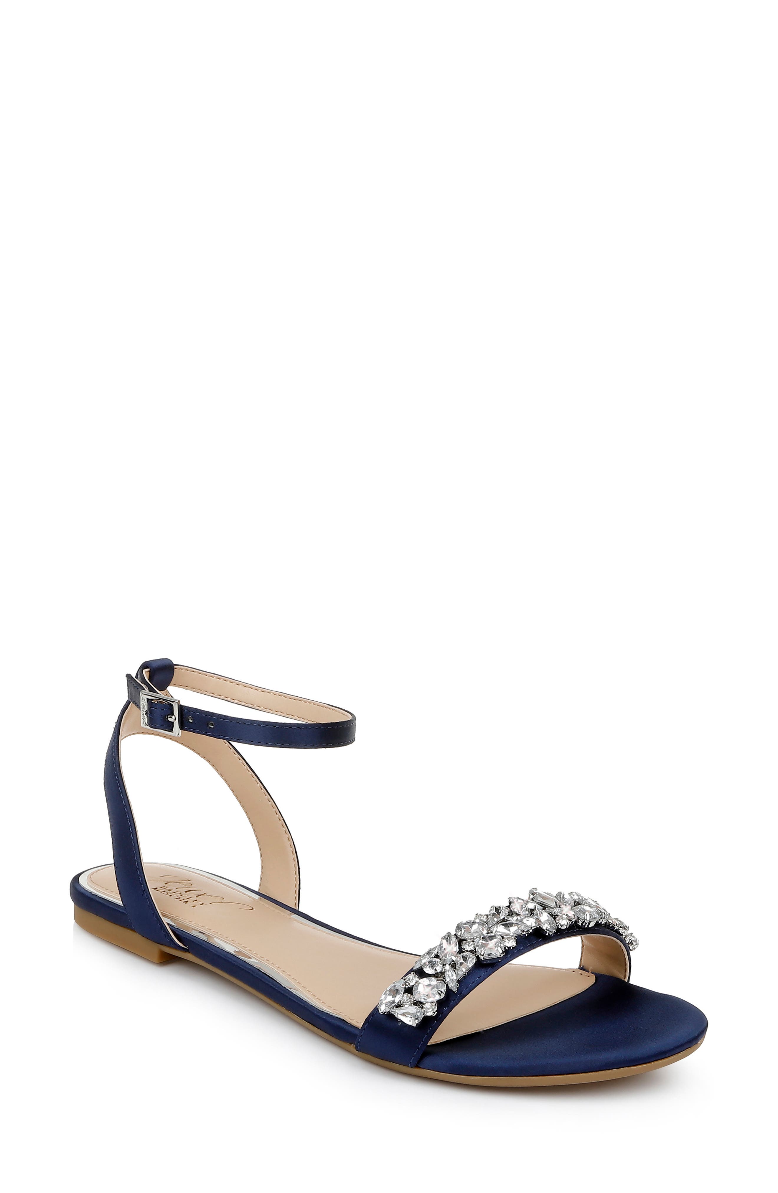 Jewel Badgley Mischka Ohara Ankle Strap Sandal