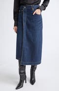 Sacai Asymmetric Denim Skirt
