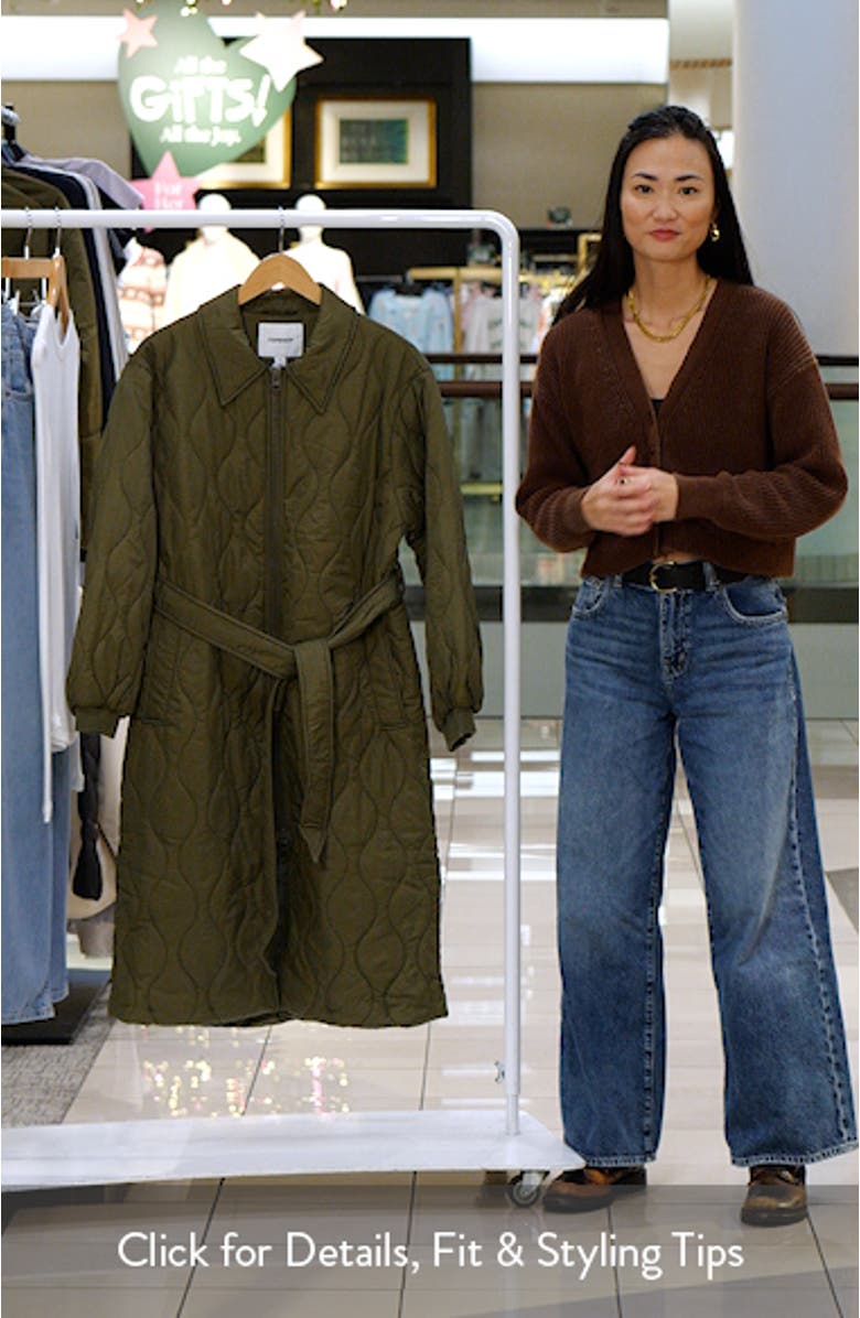 Belted Quilted Liner Jacket, sales video thumbnail